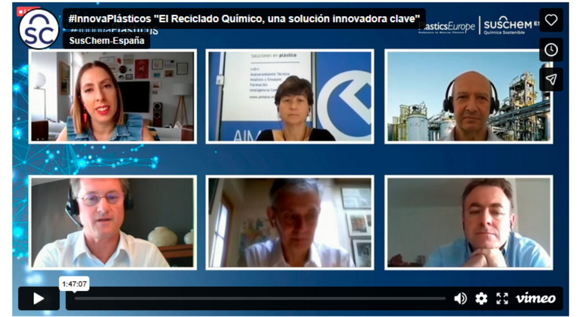 #Innovaplásticos 2020. El Reciclado Químico, una solución innovadora clave para alcanzar la circularidad de los plásticos