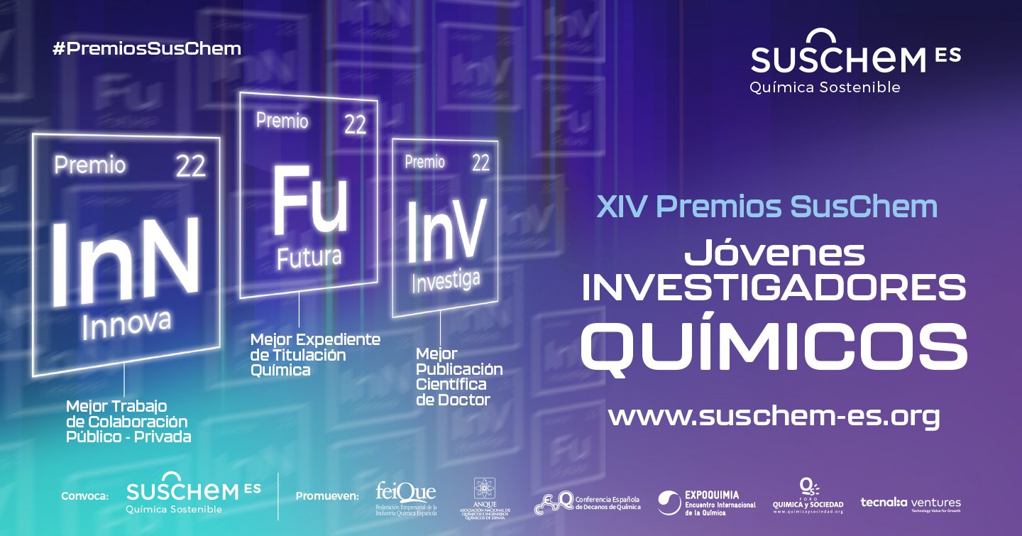 Vuelven los Premios SusChem para reconocer el talento de los jóvenes investigadores químicos españoles